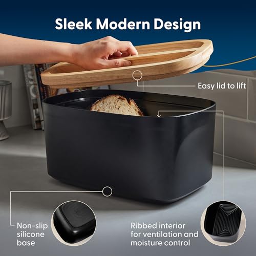 Sonder LA Union Bread Box with Wood Lid