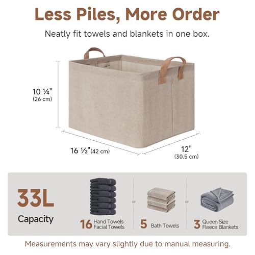 Large Fabric Storage Bins (2 Count)