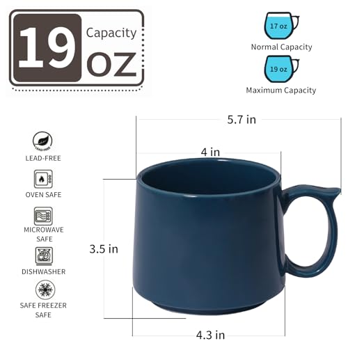 Coffee Mugs Gift Set of 4 (4 Count)