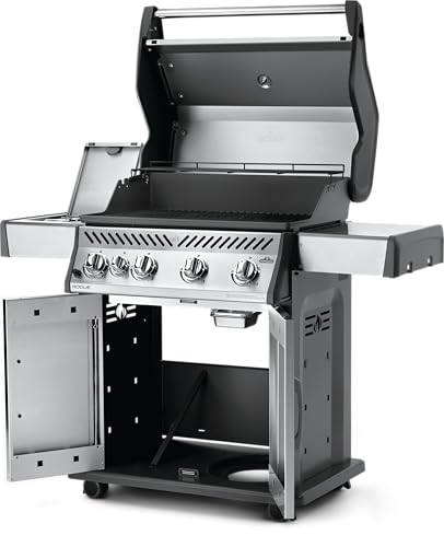 Rogue 525 4 Burner Natural Gas Grill with Range Side Burner