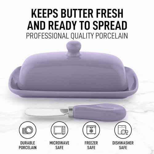 Zulay Butter Dish With Lid For Countertop