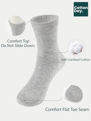 Unisex Kids Boys Girls Soft Cotton School Socks 6 (6 Count)