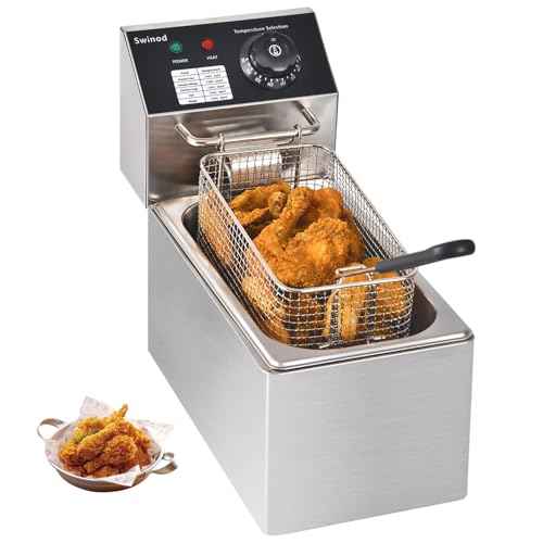 Electric Deep Fryer with Basket for Home Use
