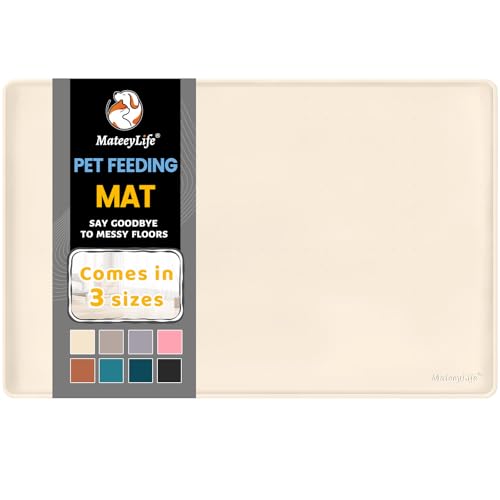 Silicone Cat & Dog Food Mat for Floors Waterproof