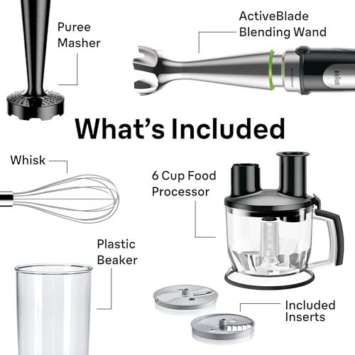 4-in-1 Hand Blender MQ7077, 500W, Accessories Included