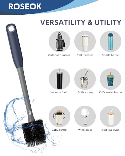 2 in 1 Bottle Brush with Straw Cleaner Brush