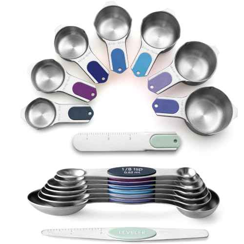 Magnetic Measuring Cups & Spoons Set of 15
