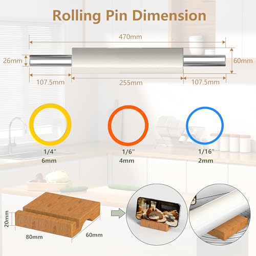 18.5'' Marble Rolling Pin