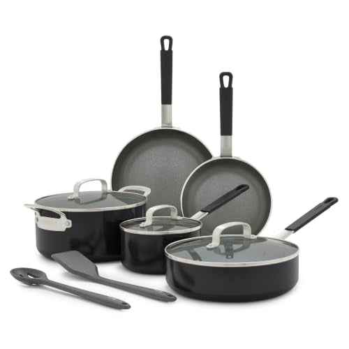 X Bobby Flay 10 Piece Ceramic Nonstick Cookware Set