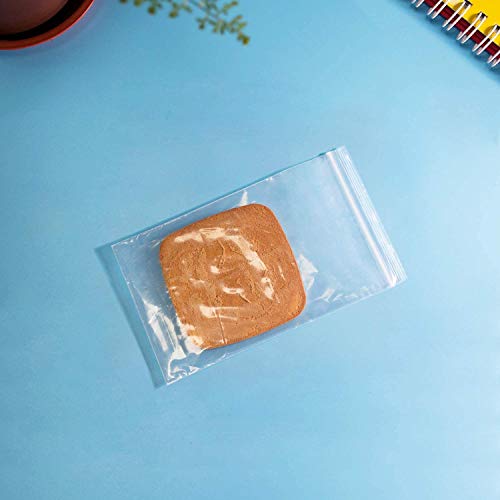100 Pcs 4" x 6" Clear Small Zip Bag (100 Count)