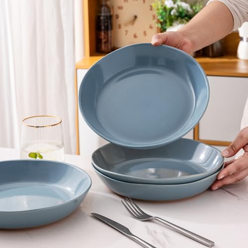 9.5'' Ceramic Large Pasta Bowls (4 Count)