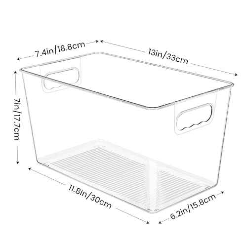 10 Pack Clear Storage Bins (10 Count)