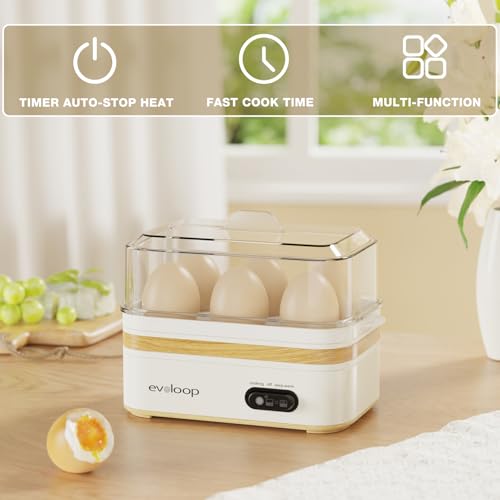 Rapid Egg Cooker Electric 6 Eggs Capacity
