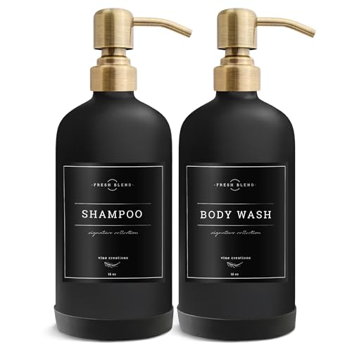 Black Glass Soap Dispenser