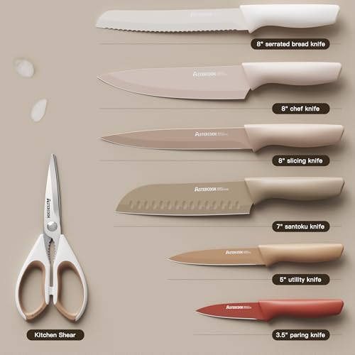 Knife Set 13 Pieces Kitchen Knives Set with Healthy Anti (13 Count)