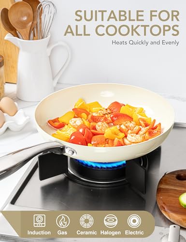 8 Inch Nonstick Frying Pan with Lid