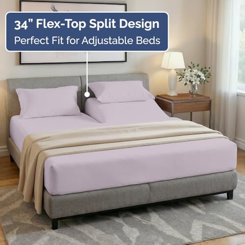 Flex Top Split Head King 4 Piece Sheet Set