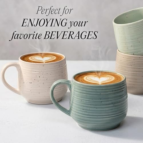 Siterra Artist's Blend 17 oz. Stoneware Mug Set (4 Count)