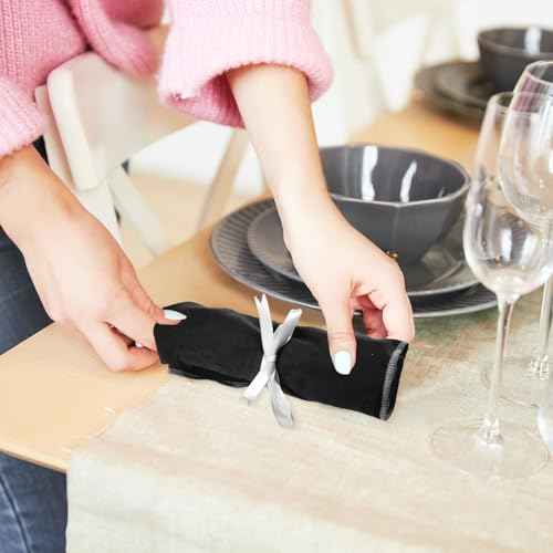 6 Pcs Anti Tarnish Silverware Storage Bags Felt