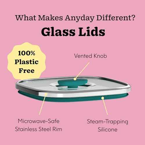 10 Cup Square Glass Food Storage with Lid