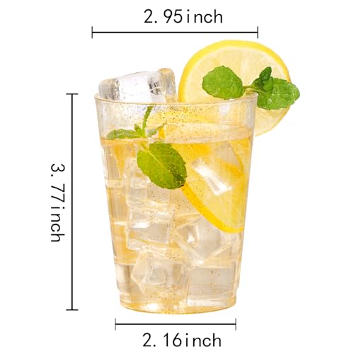 60 Pcs Gold Plastic Cups (60 Count)