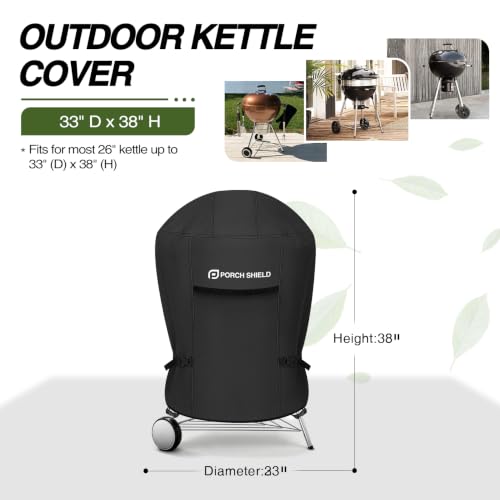 26 inch Outdoor Charcoal Kettle Cover 33" Dia x 38" H