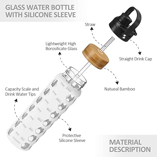 24oz Glass Water Bottle