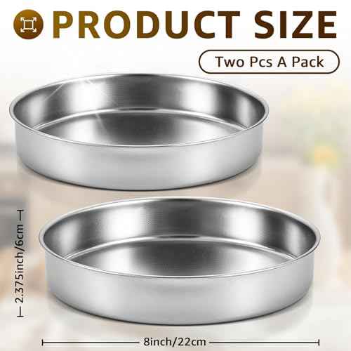 8 Inch Round Cake Pan Set of 2