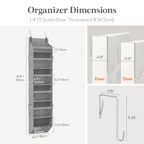 1 Pack Over the Door Organizer