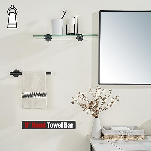 Hand Towel Holder Towel Ring Black