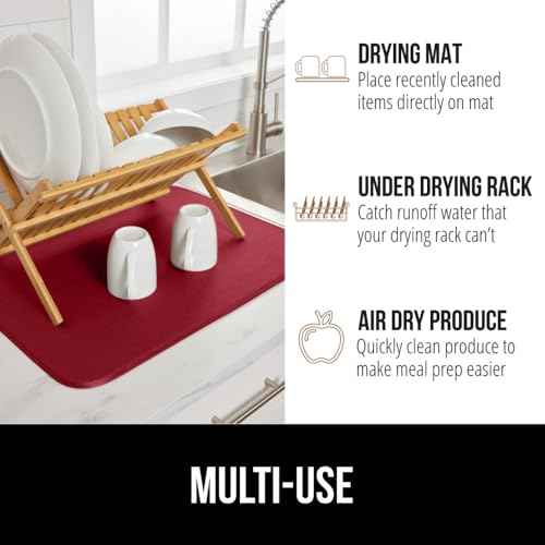 Ultra Absorbent Microfiber Dish Drying Mat
