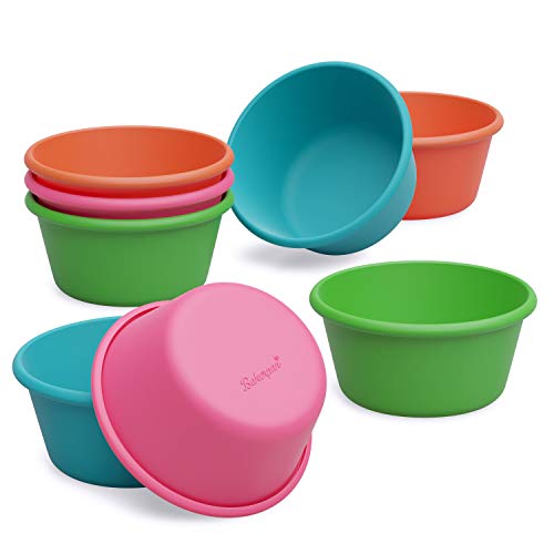 Silicone Reusable Muffin Liners for Baking (8 Count)
