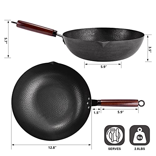 12.8" Carbon Steel Wok