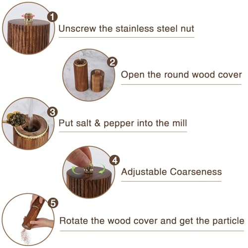 Wooden Pepper Grinder Pepper Mill