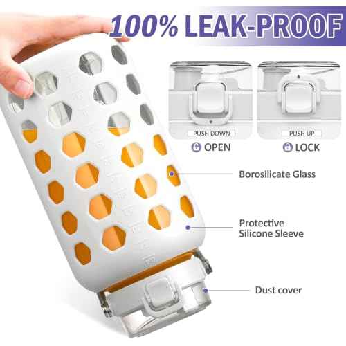 84 oz Glass Water Bottle