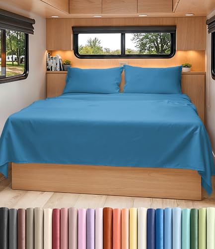 Short Queen Size 4 Piece Bed Sheet Set