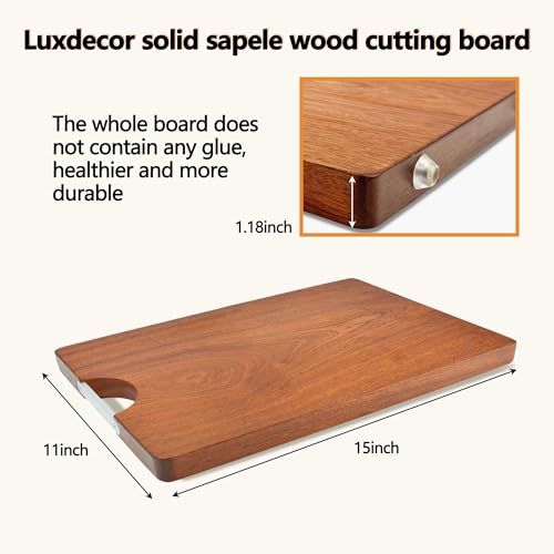 Solid Sapele Wood Cutting Board One