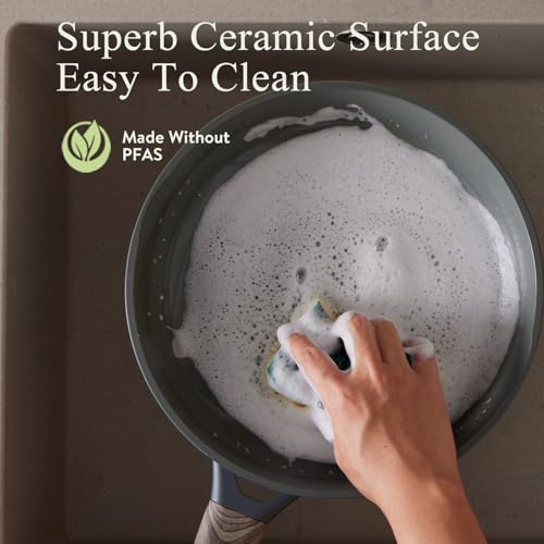 22 Piece Ceramic Cookware Set