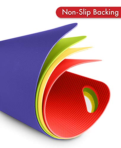 Heavy Duty Grippmat Flexible Cutting Board Set of Four