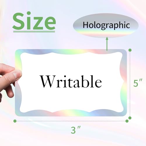 Holographic Colored Labels Stickers