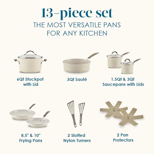 Cucina Ceramic Nonstick Cookware Pots and Pans Set