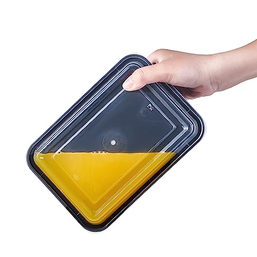 FULIGN 24 oz Meal Prep Containers With Lids Reusable 150 Pack Extra (150 Count)