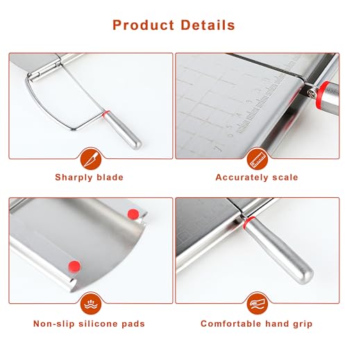 Cheese Slicer with 2 PCS Knife (2 Count)