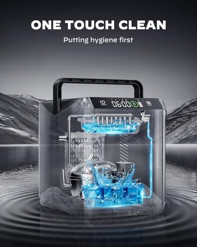 Battery Powered Ice Maker with 4