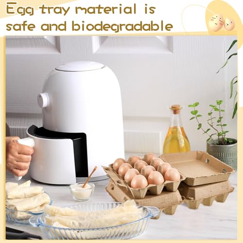 50 Pcs Egg Cartons Bulk 3x4 Style Egg Storage Containers Holder for Fresh Duck Quail Storage Kitchen Family Farmhouse (50 Count)