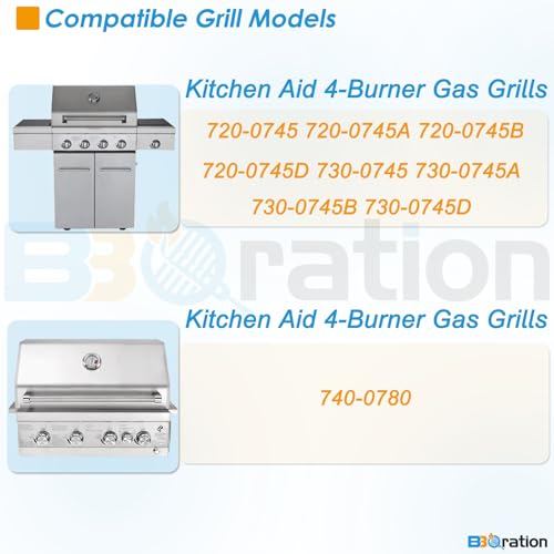 18 7 8" Grill Grates Replacement Parts for Kitchen Aid 720