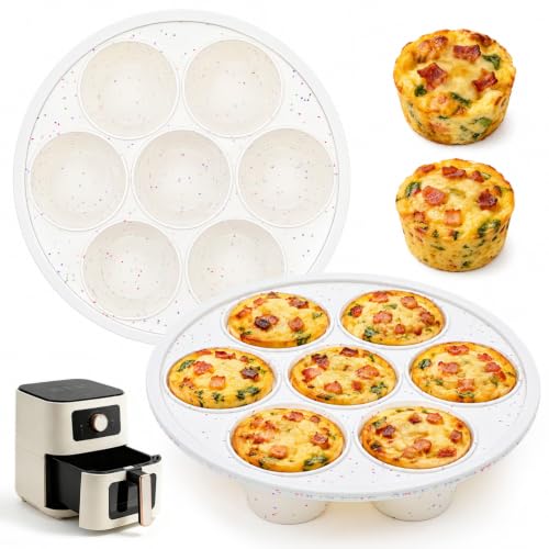 Silicone Air Fryer Muffin Pan with Reinforced Frame (2 Count)
