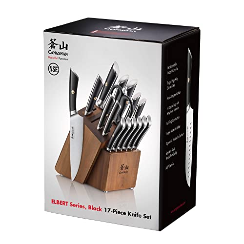ELBERT Series German Steel Forged Knife Block Sets (17 Count)