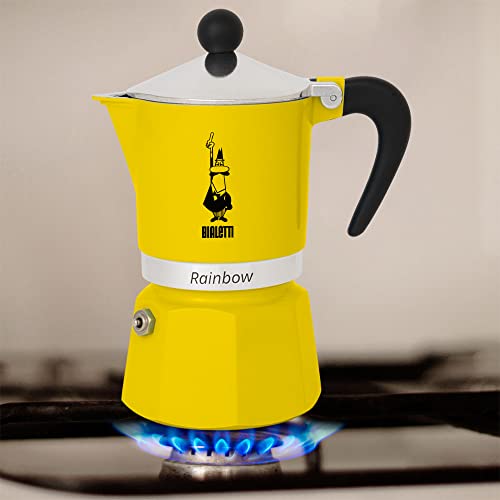 Rainbow Moka Pot in Yellow