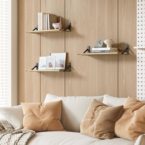 16.5in Floating Shelves for Wall (6 Count)